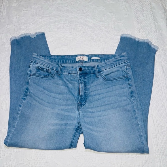 Jen7 7 for All Mankind Women's Jeans Ankle Skinny Size 12 Frayed Tulip Hem - Picture 13 of 15